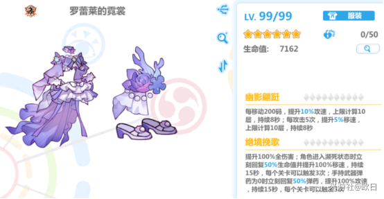 崩2「罗雷莱的霓裳」相关防具获取与配装想法