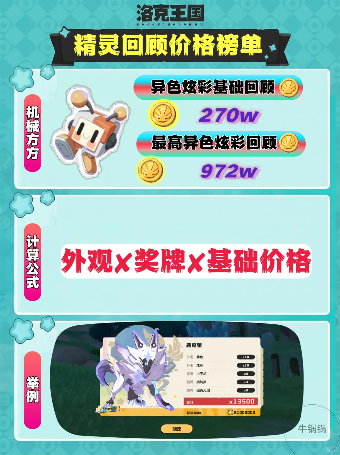 洛克王国异色回顾奖励洛克贝一览表攻略