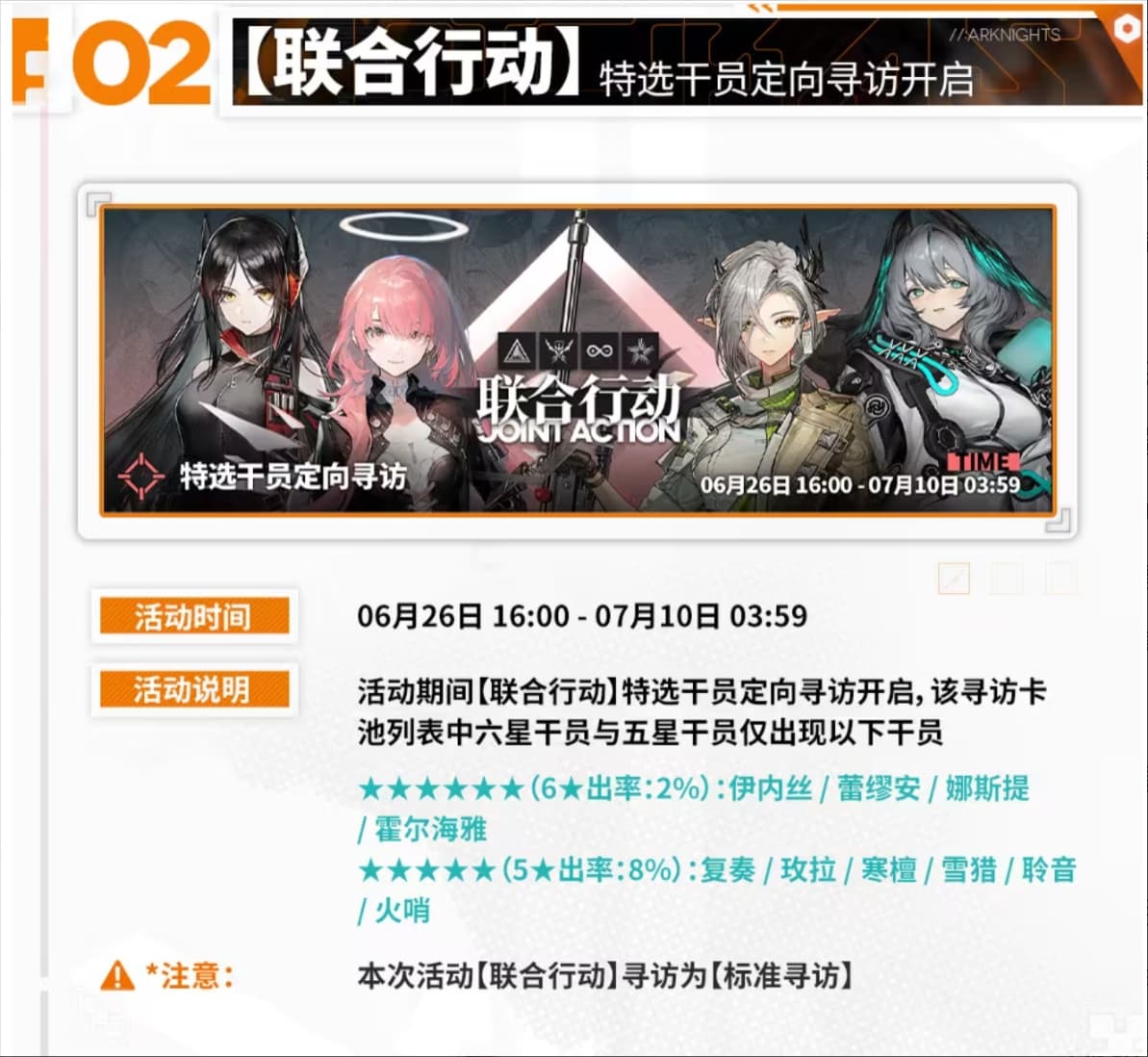 卡池更新在即！来看这篇《明日方舟》6月26日特选干员强度定位详解