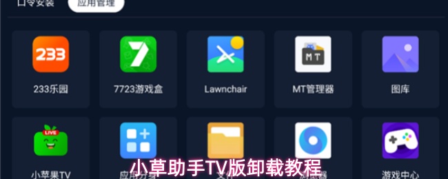 小草助手TV版如何进行卸载