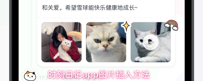 时刻日记app如何在日记中插入图片