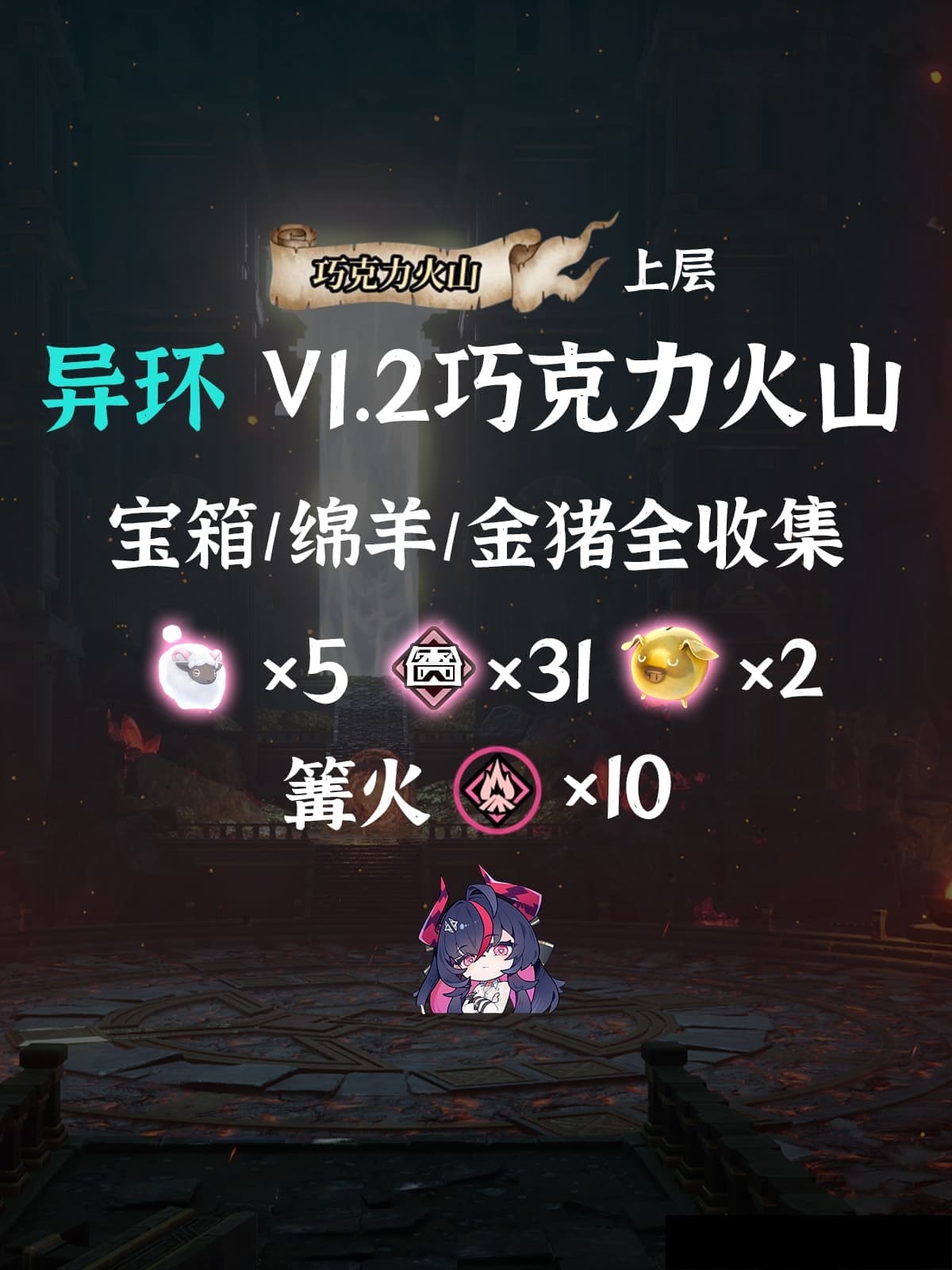 《异环》1.2版本巧克力火山地图上层全收集一览
