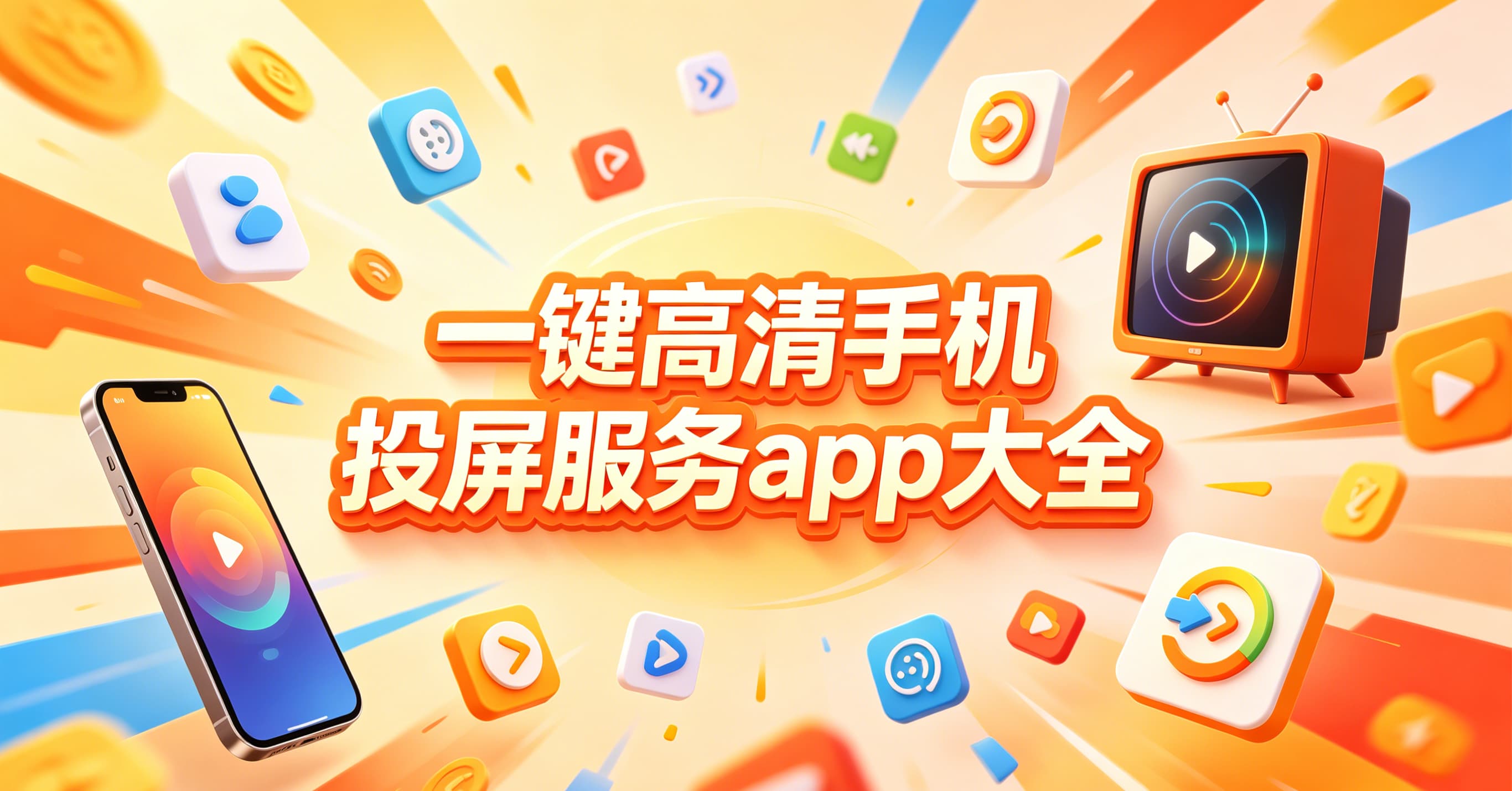 一键高清手机投屏服务app大全