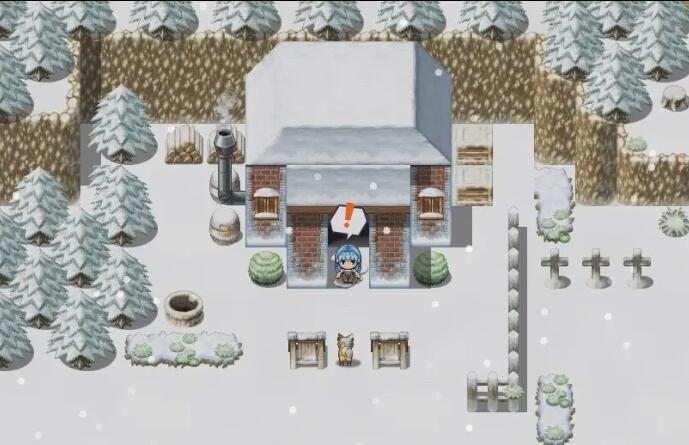 青色的雪之屋