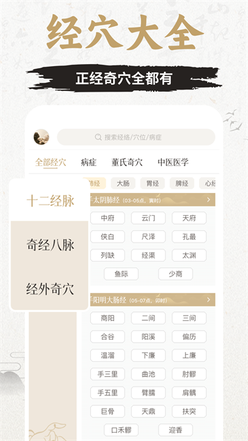 知源经络穴位