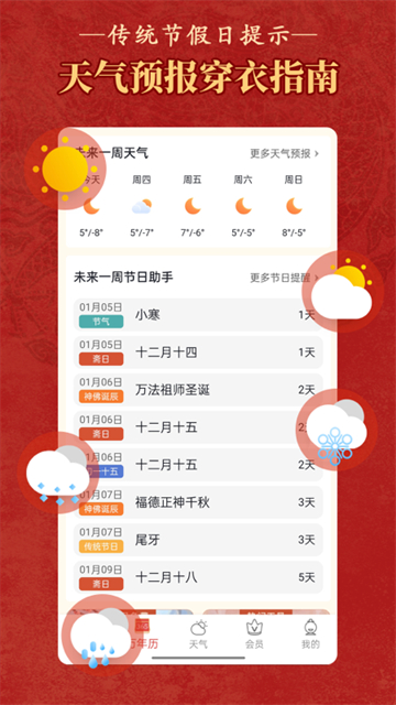 顺历老黄历日历